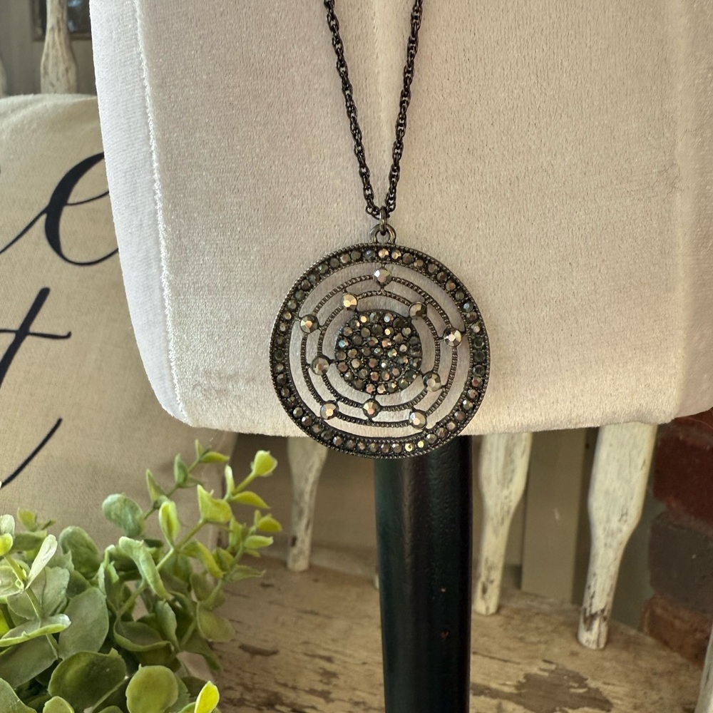 Park Lane Black and Gold Statement Necklace